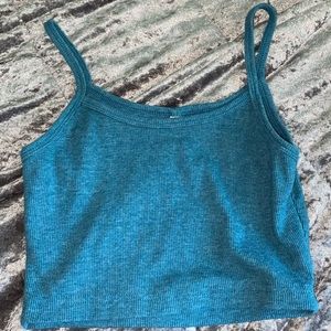 cute turquoise crop top
